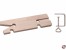 Laubs�getisch Profi 210x65x11mm mit vernickelter Tischklemme