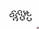 Sicherungs-Scheiben, E-Ringe 6mm Federstahl blank DIN 6799 Birkhofer 06799.1.050.060.0000