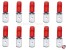 Flachstecker Isoliert 0,8x4,8mm rot 0,5-1mm�