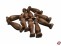 Gel�nderst�tze aus Holz dunkel 16mm