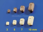 Doppelblock aus Holz (2 Rillen) Krick