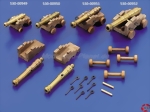 Kanonenrohr aus Messing mit Lafette aus Holz, Bausatz Krick