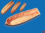 Ruderboot PVC braun Krick