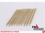 Relingstütze Messing flach (2 Durchzüge eng) 40mm Robbe 1316