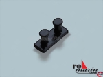 Doppelpoller PVC 9x22mm schwarz Robbe 1350