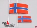 Flaggensatz Norwegen 25x40mm und 15x30mm Robbe 1365