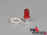 Rotlicht Alusockel D8,8xH19mm mit Mikrobirne 6V/50mA Robbe 1647