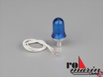 Blaulicht Alusockel D8,8xH19mm mit Mikrobirne 6V/50mA Robbe 1648