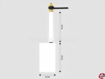 Ruder komplett 25x42mm Krick rb107-00