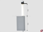 Ruder komplett 36x60 mm Krick rb107-02