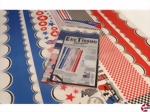 EZE Tissue Bespannpapier 750x500mm Design rot/blau Krick 44152