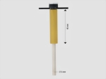 Ersatzruderwelle mit 45mm Schaft, Welle 5mm Krick rb107-06