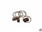 Klumpblock aus Holz dunkel 5mm mit Ring (2 Rillen)
