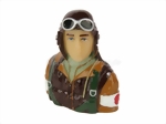 Kunststoff-Militärpilot Japan WWII 95x95mm 1:5 Simprop 1019953