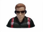 Kunststoff-Sportpilot grün 173x130x70mm 1:4 Simprop 1019414