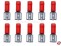 Flachsteckh�lsen Isoliert 0,8x2,8mm rot 0,5-1mm�