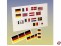 Flaggensatz Japan 25x40mm und 15x30mm