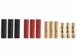 Stecksystem Goldkontakt Stecker/Buchse 3mm mit Schrumpfschlauch CN-Yuki 600059