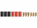 Stecksystem Goldkontakt Stecker/Buchse 6mm mit Schrumpfschlauch CN-Yuki 600010