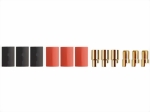 Stecksystem Goldkontakt Stecker/Buchse 6,5mm mit Schrumpfschlauch CN-Yuki 600157