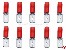 Flachstecker Isoliert 0,8x4,8mm rot 0,5-1mm�