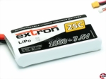 LiPo-Akku Extron X2 2S1P 7,4V 1000mAh, XT60 68x34x12mm Extron X6406