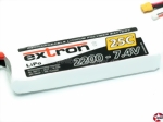 LiPo-Akku Extron X2 2S1P 7,4V 2200mAh, XT60 105x33x15mm Extron X6412