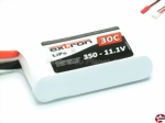 LiPo-Akku Extron X2 3S1P 11,1V 350mAh, JST BEC 47x25x15mm Extron X6401