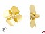 4-Blatt Schiffsschraube Form D Messing rechtslauf