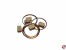 Klumpblock aus Holz hell 5mm mit Ring (1 Rille)