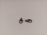 Karabiner Metallegierung, antikbronze 7x12mm Drumherum 3225.12-08