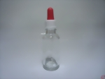 Pipettenflasche 30ml klar, rote Pipette PAR-104479