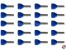 Zwillings-Aderendh�lsen mit Kragen f�r 2x2,5mm� blau