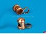 Toplicht mit Ring Messing 8x12mm