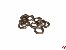 Biegeringe Eisen, platin 0,8x5mm