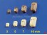 Doppelblock aus Holz (2 Rillen)