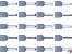 Zwillings-Aderendh�lsen mit Kragen f�r 2x4mm� grau