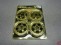 Felgen-Satz chrome grau 24x52mm 12mm, Sechskant-Mitnehmer Felgen-Satz chrome grau 24x52mm 12mm, Sechskant-Mitnehmer