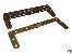 Wantschiene Messing 74x26x6mm