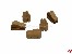 Violinblock aus Holz hell 12mm (1 Rille)