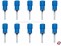 Stiftkabelschuhe Isoliert blau 1,5-2,5mm�