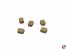 Klumpblock aus Holz hell 5mm (1 Rille)