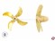 4-Blatt Schiffsschraube Form B Messing rechtslauf